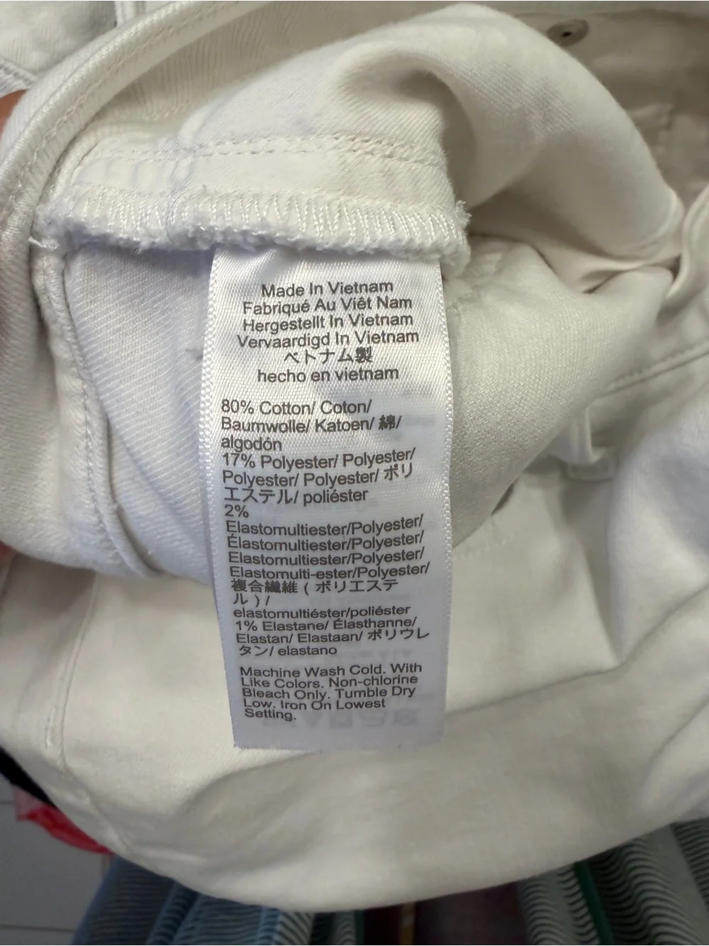 J. Crew White Straight-Leg Stovepipe size 30 Jeans with Frayed Hem